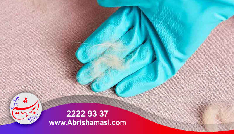 روش جمع کردن مو از فرش و موکت
